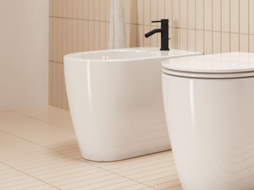 GLAM - Floor mounted ceramic bidet by Scarabeo Ceramiche - view 2